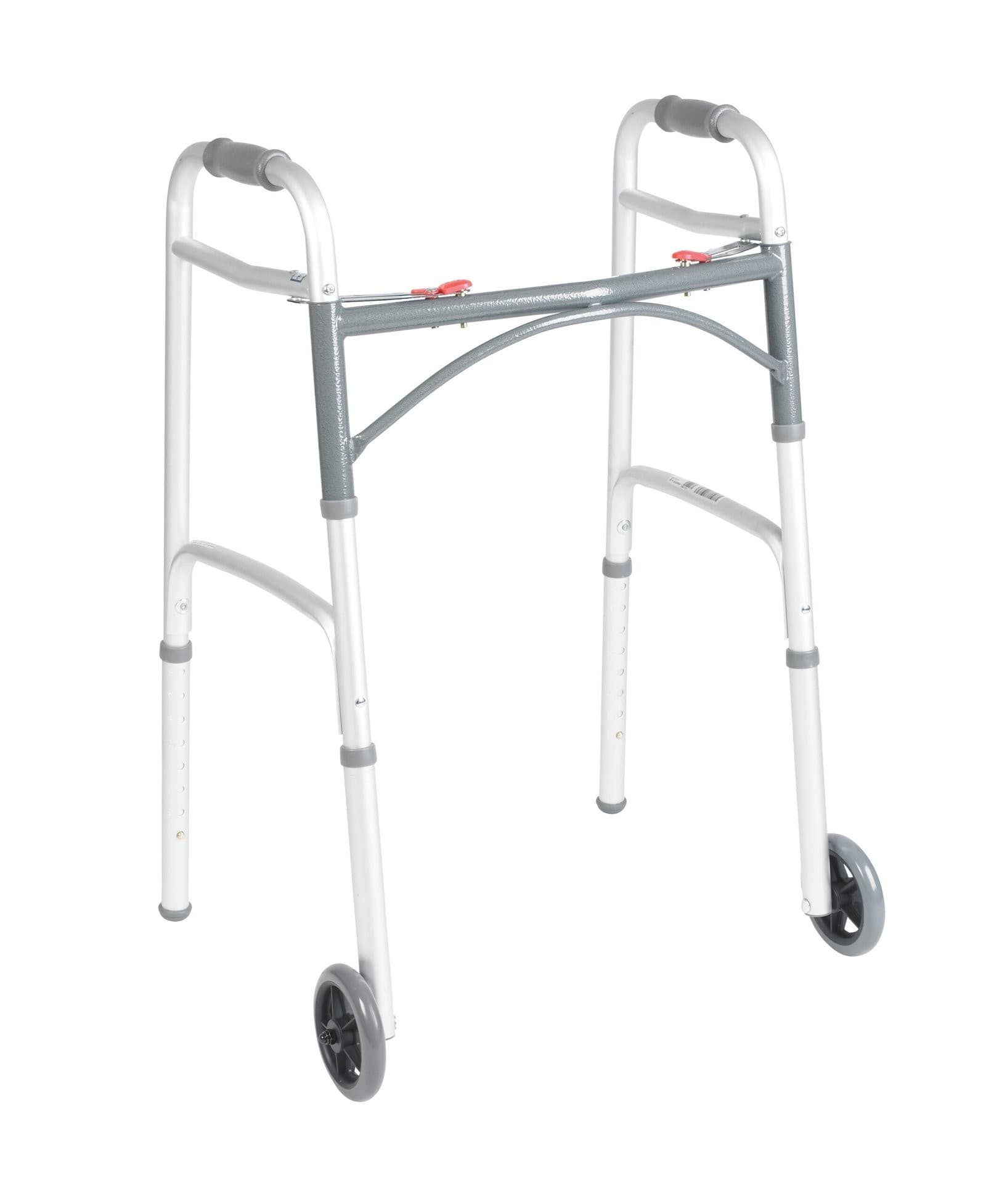 Standard Folding Walker with Front Wheels