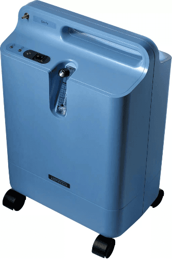 Stationary home oxygen concentrator for respiratory therapy
