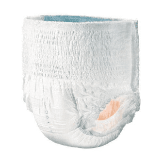 Adult pull-up incontinence underwear available in multiple sizes