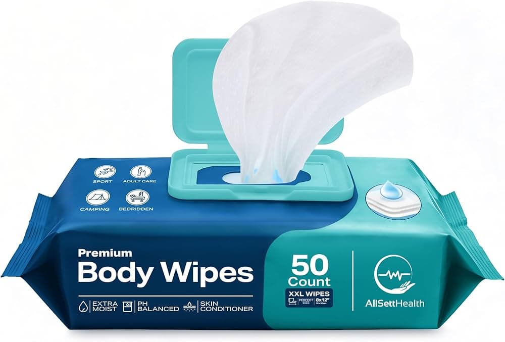 Personal care cleansing wipes — case of 12 bags